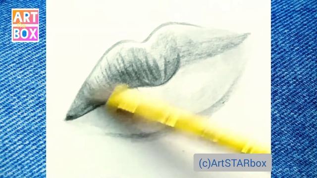 Как нарисовать ГУБЫ пошагово?How to draw LIPS stepBYstep смотреть онлайн