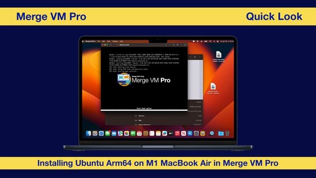 Installing Ubuntu Arm64 On M1 MacBook Air In Merge VM Pro