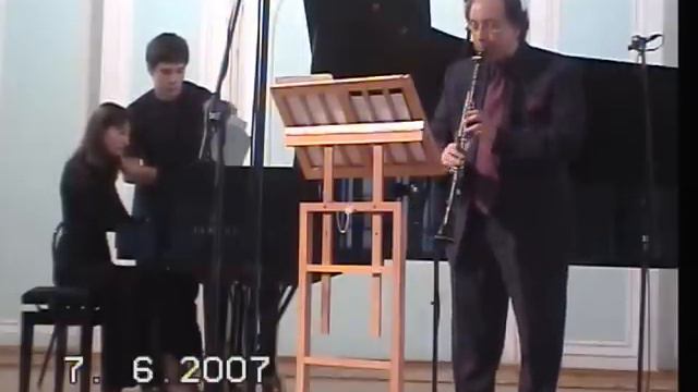Neidich Gorokholinskaya Mendelssohn Sonata for Clarinet and Piano 2nd mov. смотреть онлайн