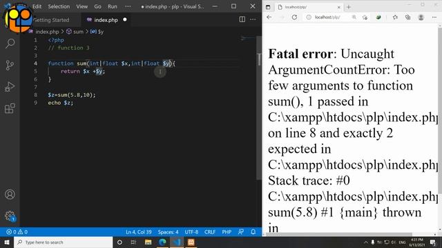 آموزش مقدماتی PHP ورژن 8 _ درست کردن ورودی در function смотреть онлайн