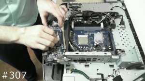 Полная разборка моноблока Packard Bell OneTwo L5351. Техобслуживание, Замена HDD, SSD, RAM, ODD