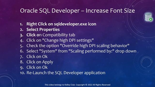 Oracle SQL Developer | Increase Font Size смотреть онлайн