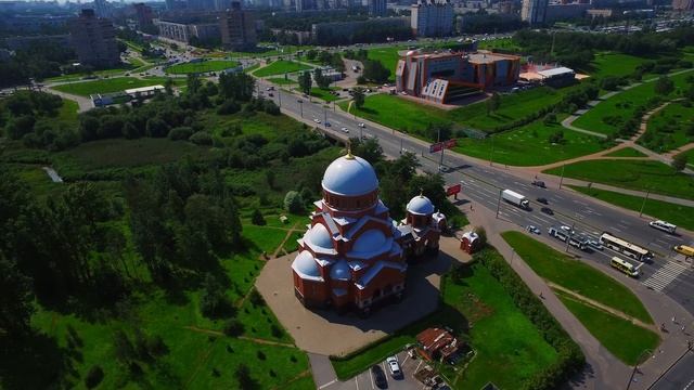 Above Saint-Petersburg video 4K (UHD) & Relaxing Music | Санкт Петербург видео в 4К смотреть онлайн