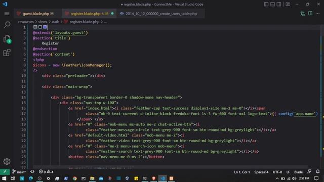 Let's work on Register Page || #8 || Social App with Laravel смотреть онлайн