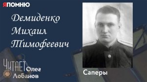 Демиденко Михаил Тимофеевич.Проект "Я помню" Артема Драбкина. Саперы.