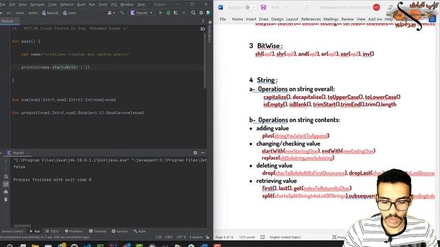 [18] String Functions In Kotlin | دوال السترينج في لغة كوتلن смотреть онлайн