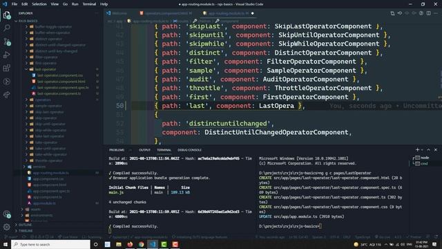 35. RxJS Last Operator. Learn RxJS Filtering Category Last Operator - RxJS смотреть онлайн