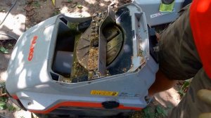 Заточка ножей измельчителя веток.