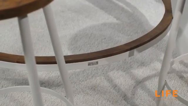 LIFE Outdoor Living Java bar table white with Canada bar chairs смотреть онлайн