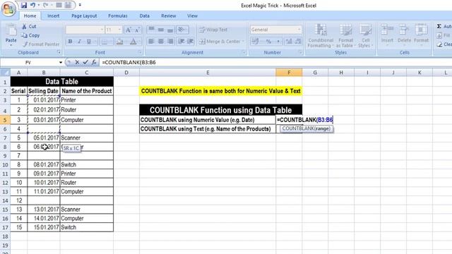 Excel magic trick 16 bangla - COUNTBLANK Function смотреть онлайн