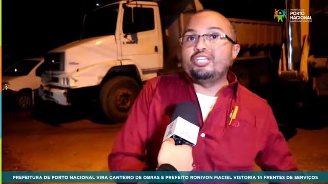 Porto Nacional vira canteiro de obras e prefeito Ronivon Maciel vistoria 14 frentes de serviços смотреть онлайн