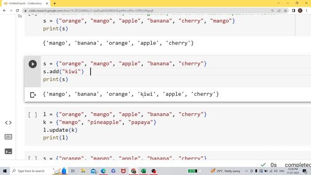 Sets in Python in Hindi | add(), update(), remove(), discard(), pop() смотреть онлайн