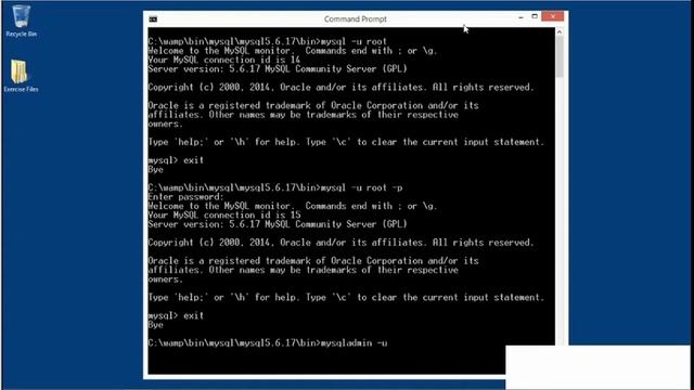 Setting MySQL's root password from the command line смотреть онлайн