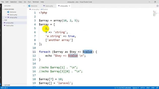 02.2 PHP Arrays смотреть онлайн