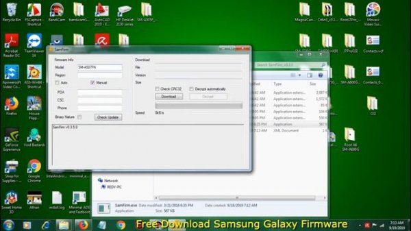 SamFirm - Free Samsung firmware downloader & checker