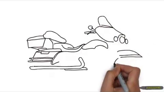 Рисованное видео. Учимся рисовать мотоциклы смотреть онлайн