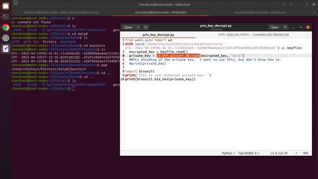 Geth: Private Key Retrieval from Geth Keystore смотреть онлайн