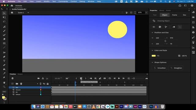 Adobe Animate - How to Animate Using Auto Keyframes смотреть онлайн