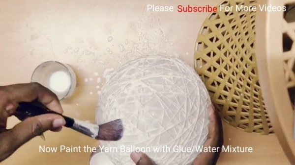 Yarn Balls | How to Make Yarn Balls  in Two Easy Methods | Decorative Lights | DIY | Balloon Balls