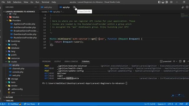 (10) Open Route List in Console | View route list using in Laravel | Ignore vendor package from lis смотреть онлайн