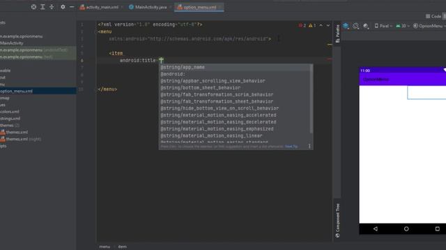 How to create option menu on toolbar in Android studio смотреть онлайн