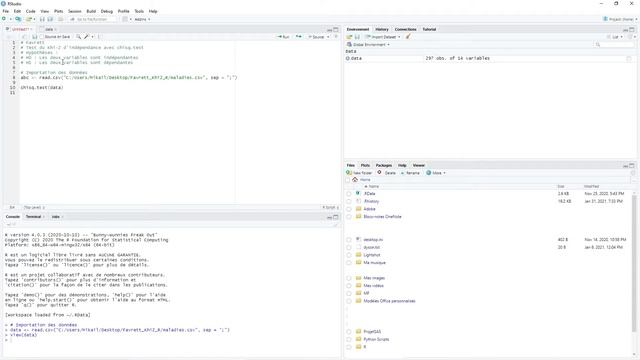 Faire le Test du Khi-Deux d'Indépendance sur R (chisq.test) смотреть онлайн