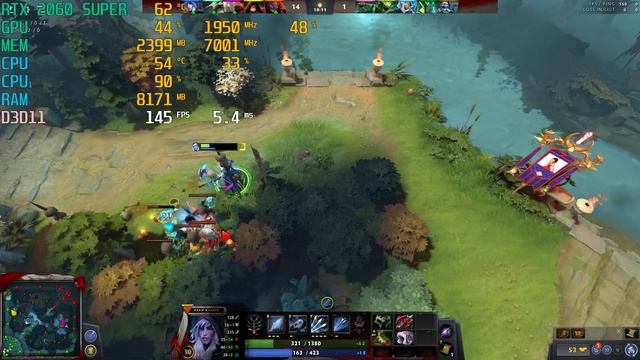 Dota 2 - RTX 2060 Super & i5-10400F 1080p Max Setting Gameplay смотреть онлайн