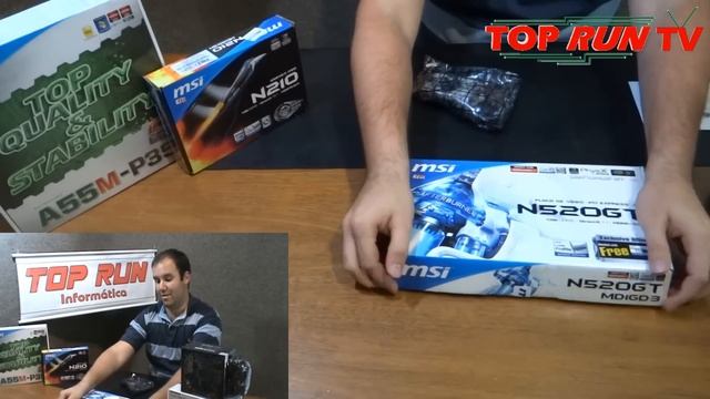 TOPRUNTV - UNBOXING PLACA DE VÍDEO - N520GT MSI смотреть онлайн
