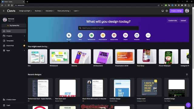 How to make resume using Free Canva ? | Students Professionals Freelancers | 1 Minute | wellwisher смотреть онлайн