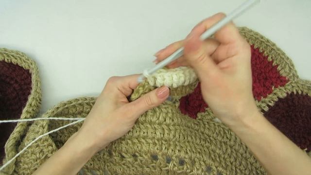 Вязание ковриков крючком. Вяжем ковер_Восточная сказка. Сrochet carpet. Урок 25 Часть 2 смотреть онлайн