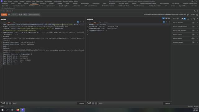 Portswigger Web Academy: SSRF With Filter Bypass Via Open Redirection Vulnerability