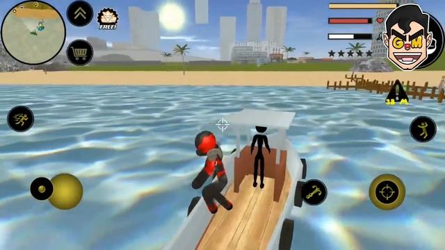 Stickman Rope Hero - Superhero City - Android Gameplay HD