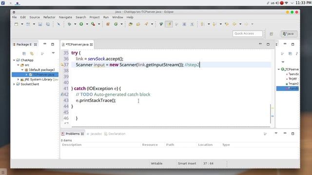 63 JAVA Networking Chat Server Client TCP