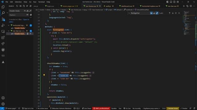 Utilizing Functions with v-show: Dynamic Visibility of Navigation Bar Links смотреть онлайн