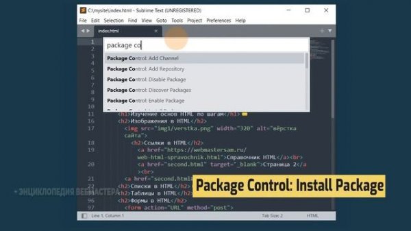 Как в Sublime Text 4 установить русский язык