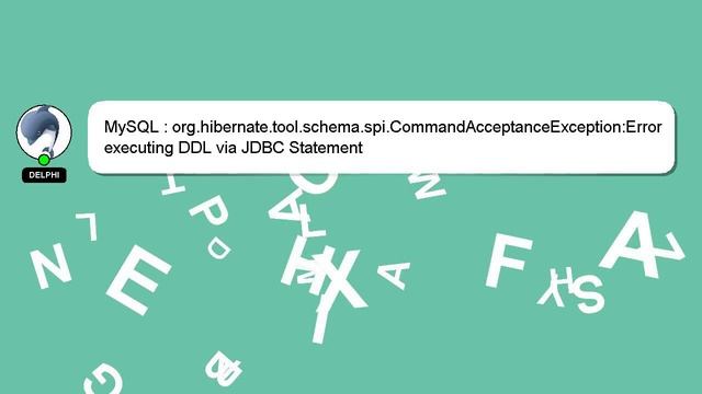 MySQL : org.hibernate.tool.schema.spi.CommandAcceptanceException:Error executing DDL via JDBC State смотреть онлайн
