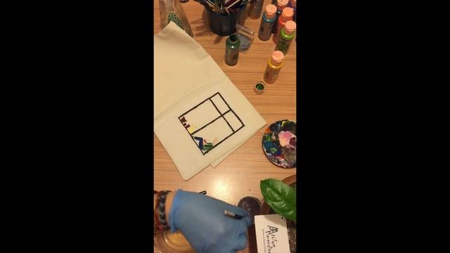Corona Günlükleri - 2 EVDE KAL ! / Tote Bag Painting tutorial (KUMAŞ BOYAMA UYGULAMASI) смотреть онлайн