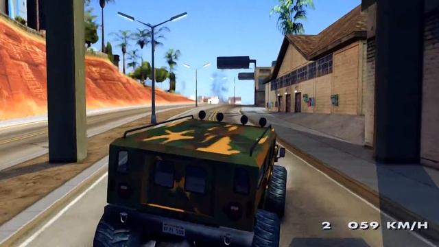 Hummer H1 Monstertruck - GTA San Andreas _REVIEW смотреть онлайн