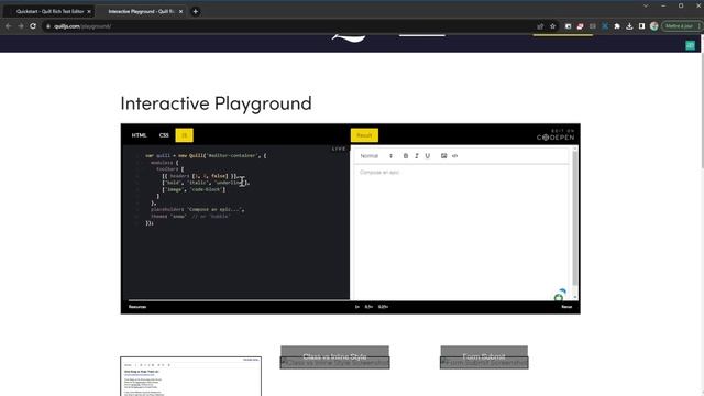 Quill Rich Text Editor смотреть онлайн