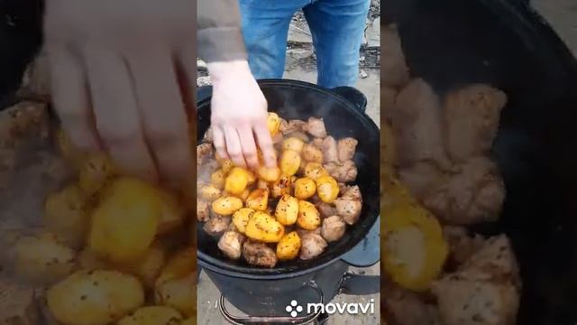 КАЗАН- КЕБАБ(СВИНИНА-КУРИЦА)!!! смотреть онлайн