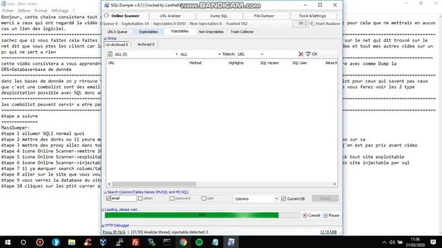 Tutoriel d'utilisation de SQLIDumper(Exploitation de faille SQL/Dump de DBS/Création de Combolist) смотреть онлайн