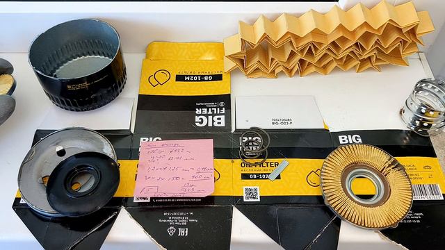 Распил масляного фильтра BIG FILTER GB-102M (фильтр на ВАЗ) смотреть онлайн