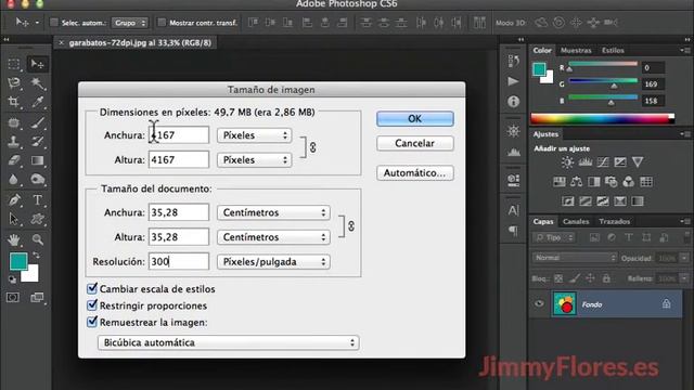 Cuadro de tamaño de imagen 3-4 Tutoriales Photoshop Online GRATIS смотреть онлайн