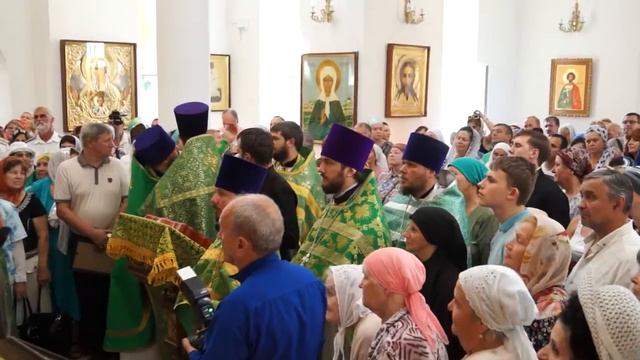 Освящение храма в пос Пятигорском смотреть онлайн