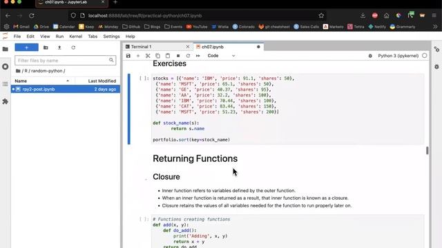 Practical Python Programming: A Few Advanced Topics (ppp01 7) смотреть онлайн