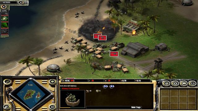 Axis & Allies Axis Mission 11 Assault on Midway Walkthrough смотреть онлайн