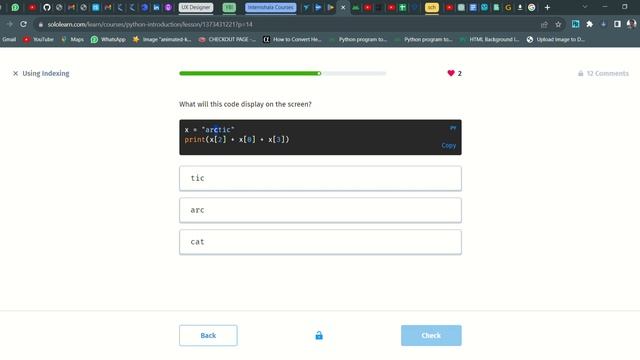 55 Using Indexing | Introduction to Python | Sololearn смотреть онлайн