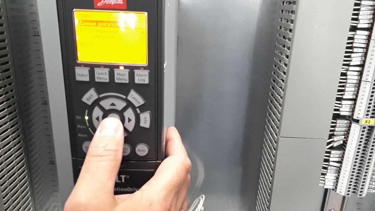 Частотник Danfoss FC 301/302 - Сохранение и загрузка параметров с панельки смотреть онлайн
