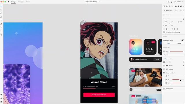 Streaming Website Design & Prototype in Adobe Xd - Speed Art смотреть онлайн