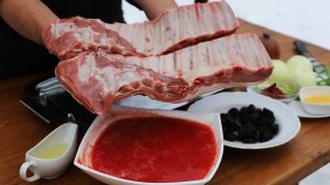 Свиные ребра в томатном соусе